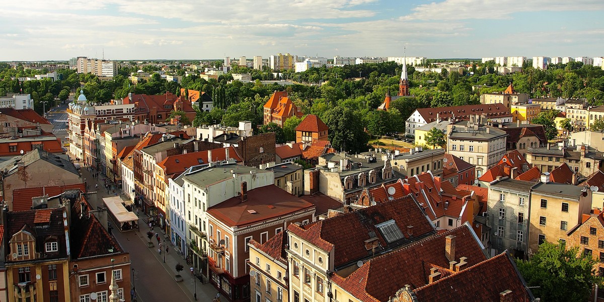 Toruń panorama turystyka