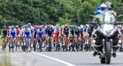 Dramat na Tour de Pologne! Motocykl z kamerzystą wjechał  w publiczność. Są ranni