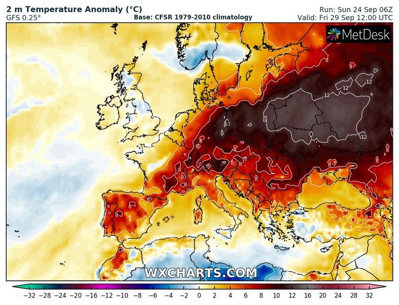 W Polsce ma być nawet o 10-12 st. C cieplej niż wynika z normy dla tej pory roku