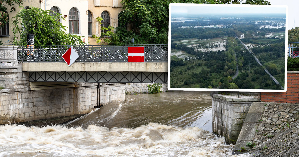 Wrocław przed powodzią pomogły ratować poldery. Wszystko widać na zdjęciach z drona