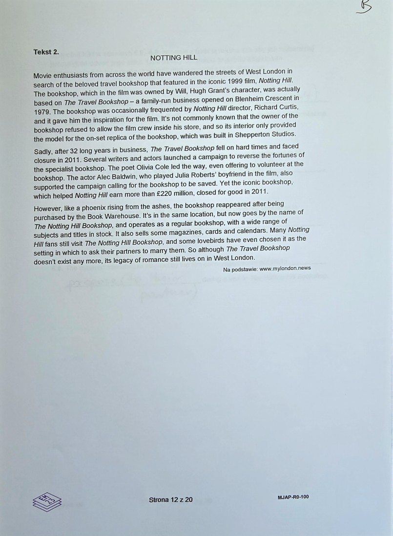 Matura 2024. Język angielski - poziom rozszerzony [ARKUSZE CKE i ODPOWIEDZI]