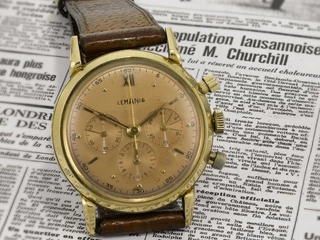 Lemania wristwatch formerly owned by Sir Winston Churchill for auction