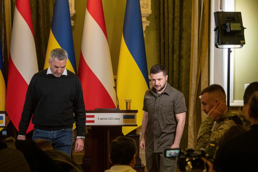 Karl Nehamer i Volodimir Zelenski