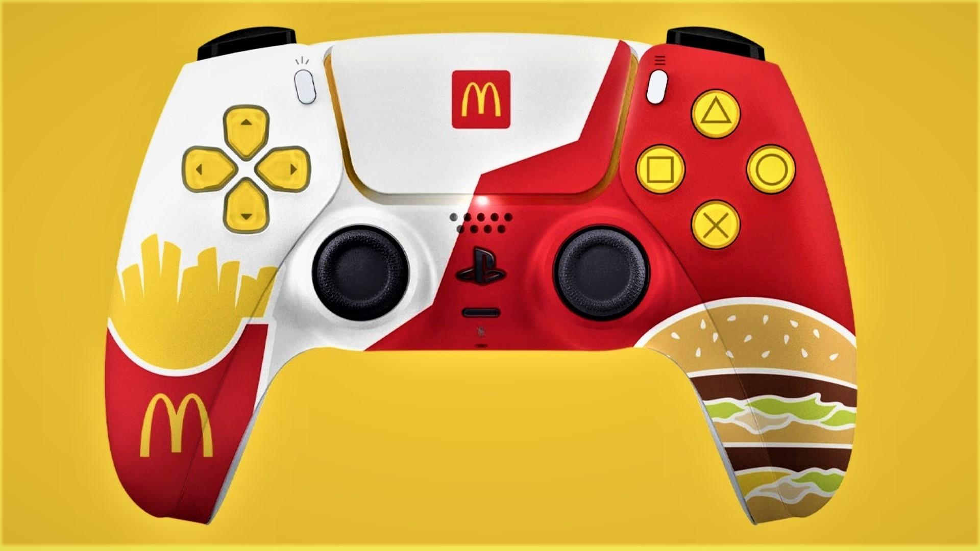 Ovládač k PlayStation 5 od McDonald’s.