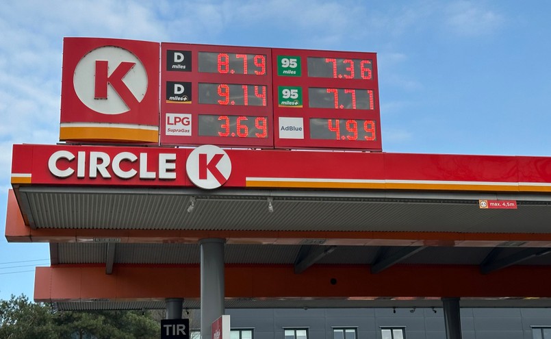 Stacja paliw Circle K - ceny paliw z 27 marca 2026