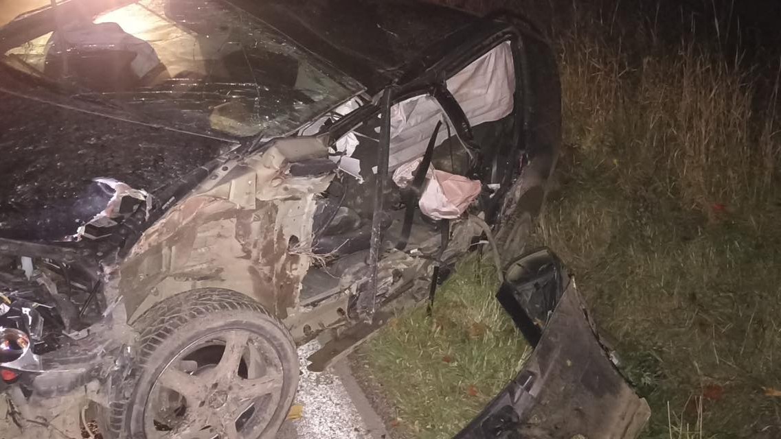 Dopravná nehoda v obci Vlková.