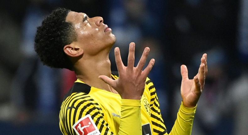 Jude Bellingham shows his frustration as Borussia Dortmund drew 1-1 at Bochum Creator: Ina Fassbender