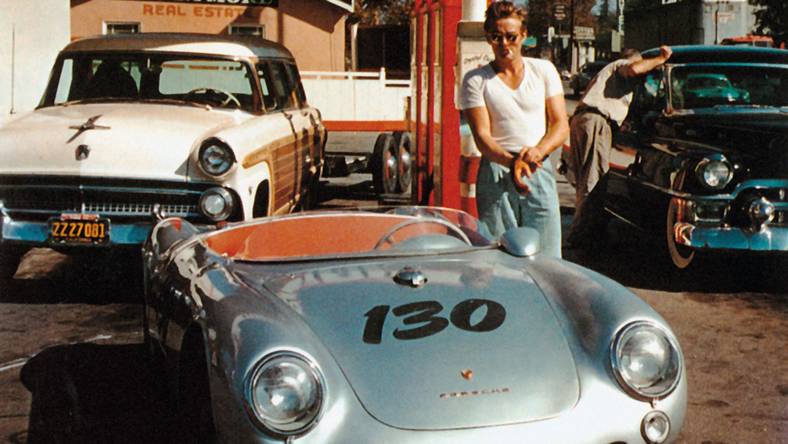 James Dean i Porsche 550 Spyder