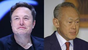 Tesla and SpaceX CEO Elon Musk and Singapore's first Prime Minister Lee Kuan Yew.Marc Piasecki/Getty Images, Robert Nickelsberg/Getty Images