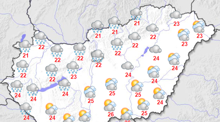 Húsz fok feletti idő várható