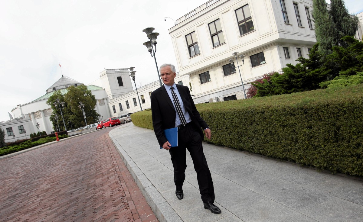 Jarosław Gowin przed Sejmem