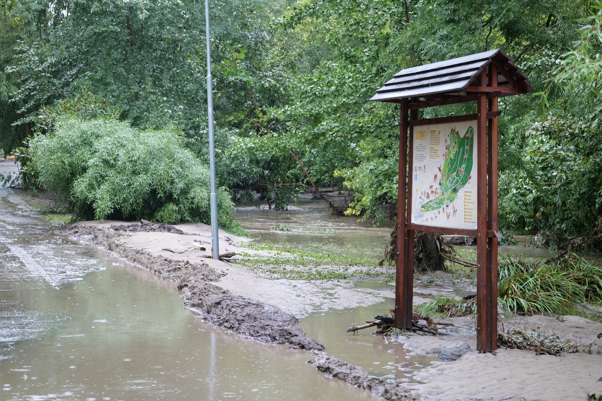 Bratislavskú zoo postihli povodne.