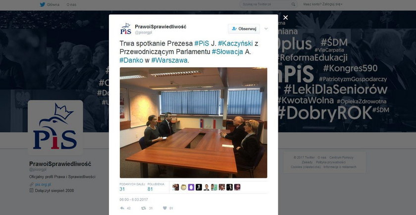 Tak prezes podejmuje gości ze Słowacji. Powinniśmy się wstydzić?