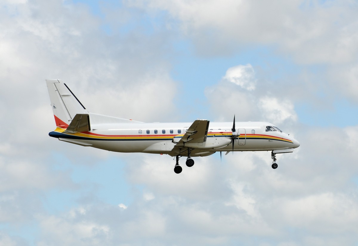 Turbośmigłowy 33-miejscowy samolot Saab 340. Fot. Shutterstock