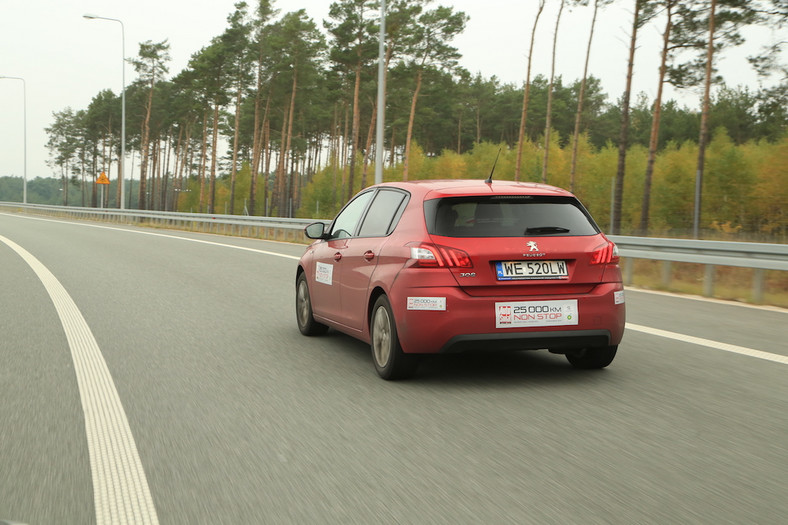 Peugeot 308: test 25 tys. km non stop