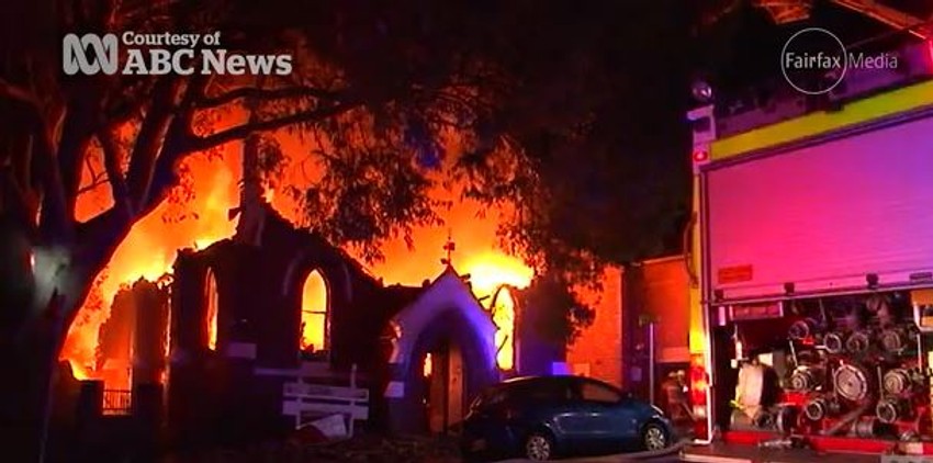 Pravoslavna crkva u Sidneju, koja je takođe izgorela na Uskrs