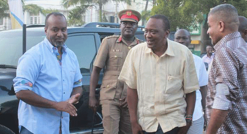 File Image of President Uhuru Kenyatta and Governor Hassan Joho
