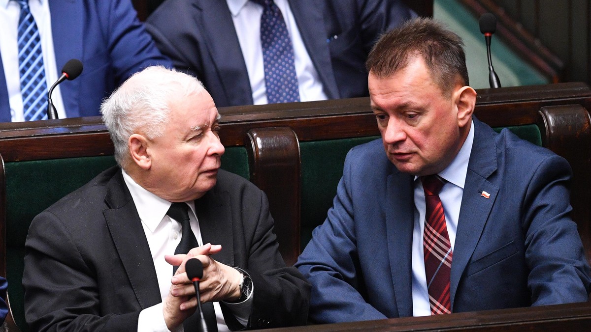 Jarosław Kaczyński i Mariusz Błaszczak