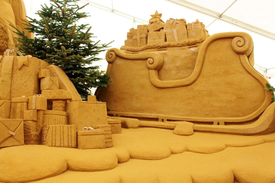 Za ovu skulpturu bilo je potrebno 270 tona peska