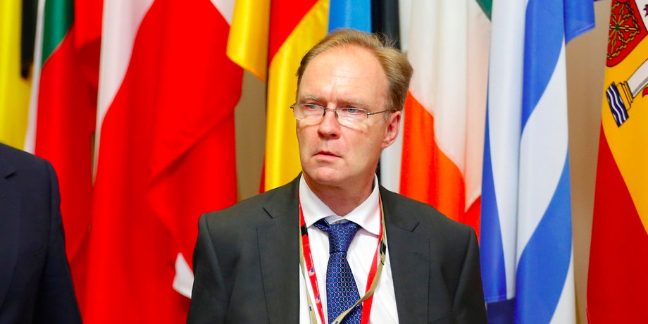 Britain's former ambassador to the European Union Ivan Rogers is pictured leaving the EU Summit in Brussels, Belgium, June 28, 2016.