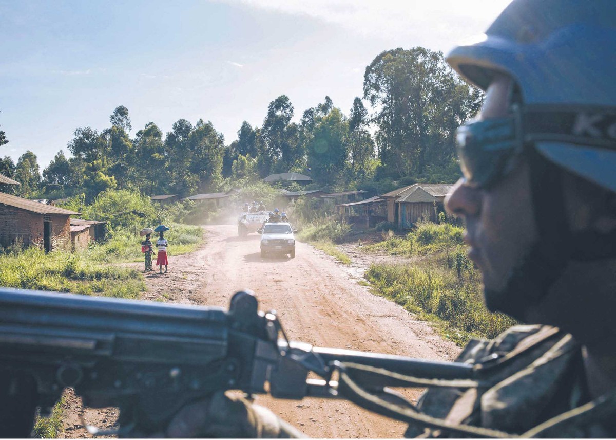 Żołnierze misji pokojowej ONZ (MONUSCO) w prowincji Ituri. 14 września 2020 r.