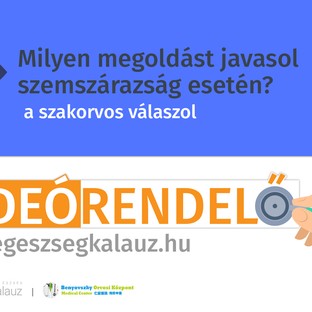 Milyen megoldást javasol szemszárazság esetén?