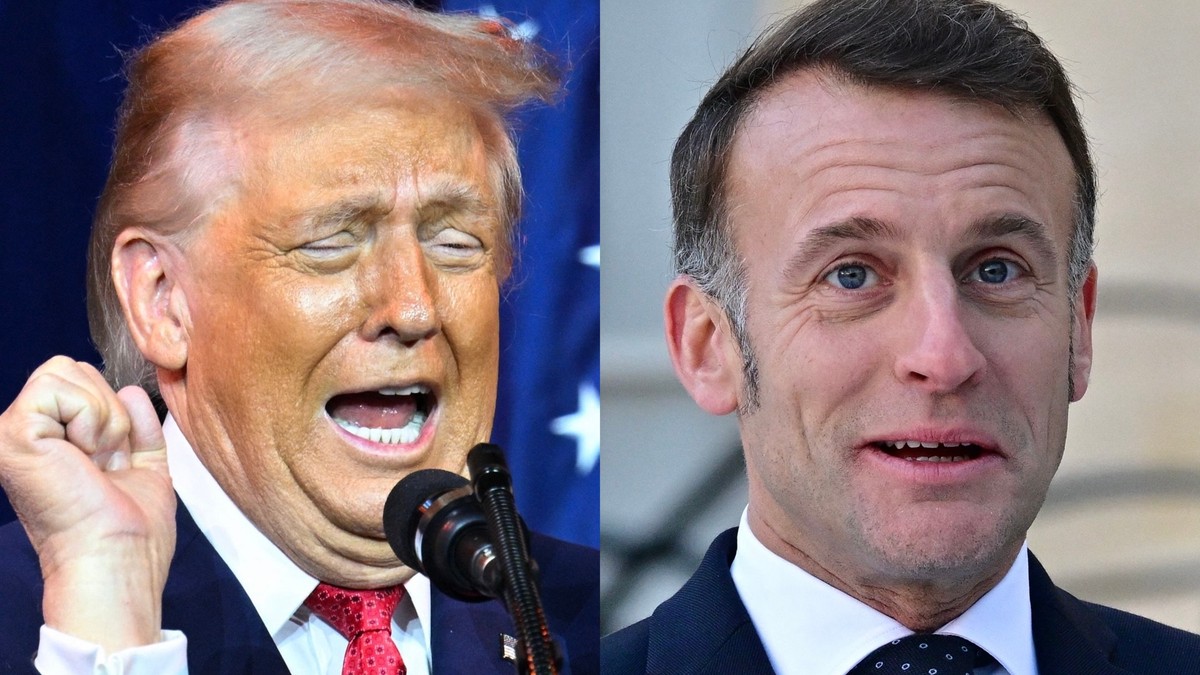 Donald Tramp, Emanuel Makron