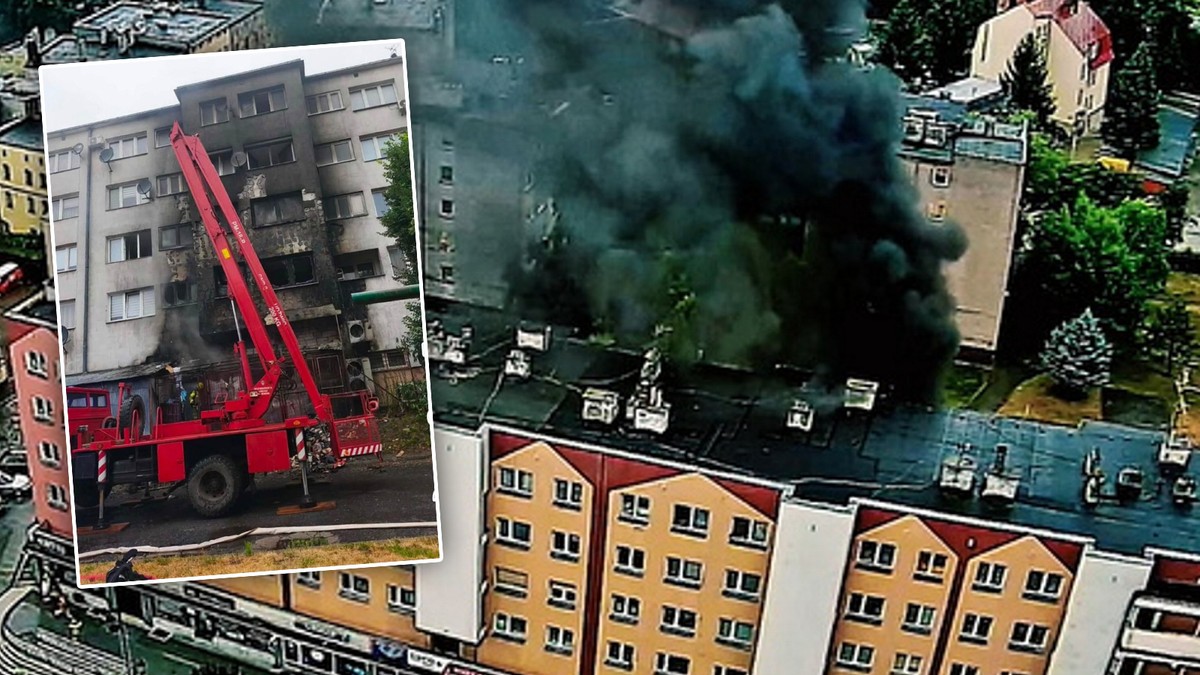 Obudził ich trzask pękających szyb. Ratowali życie, uciekając z bloku