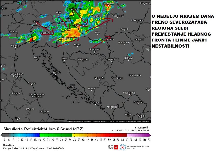 Mape vremenskih prilika u Srbiji