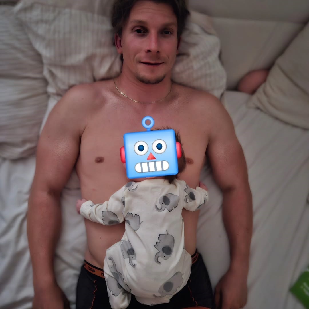 Juraj Bača so synčekom.