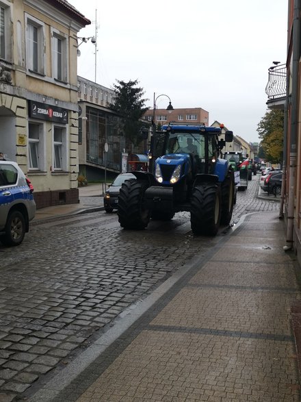 Protest rolników w Gryficach.