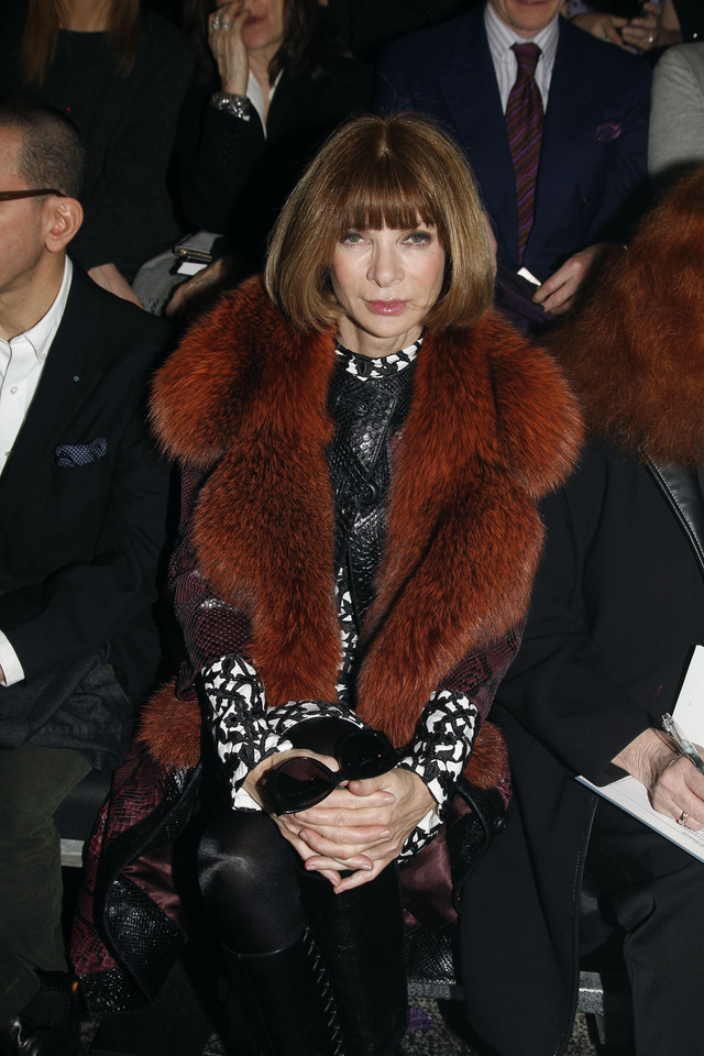 Anna Wintour na pokazie Lanvin