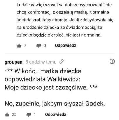 Komentarze po programie.