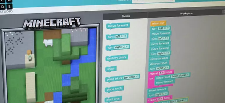 Microsoft wraz z Code.org za pomocą „Minecrafta” nauczą dzieci programowania