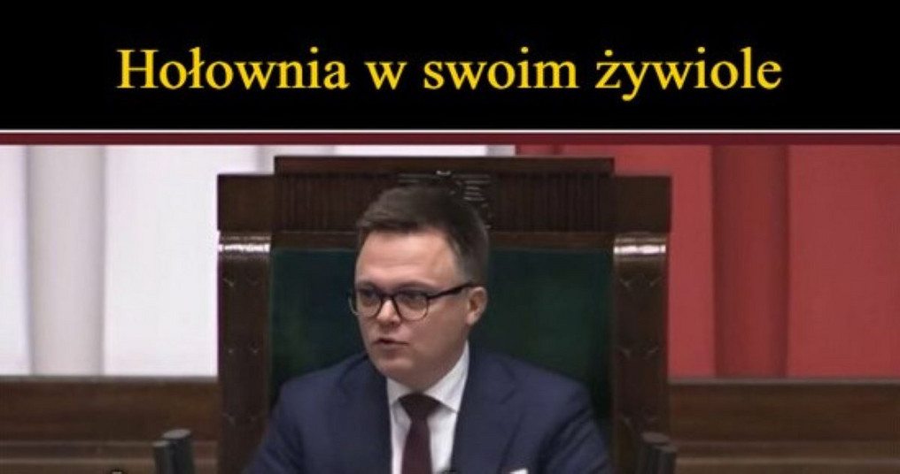 Marszałek Sejmu Szymon Hołownia stał się bohaterem memów