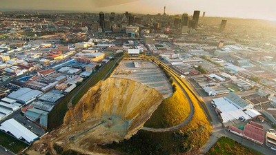 Gold mine in Johannesburg