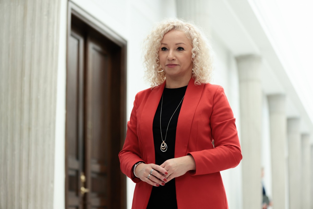 Katarzyna Kotula podczas szkolenia dla nowych posłów