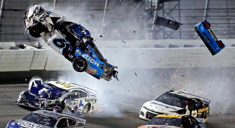 Ryan Newman Daytona 500 crash