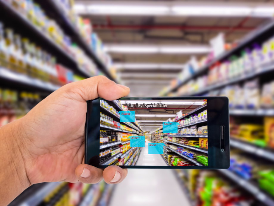 Augmented reality could be used in retail.