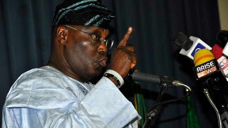 PDP Presidential candidate Alhaji  Atiku Abubakar calls for the arrest of Lai Mohammed. (Punch)