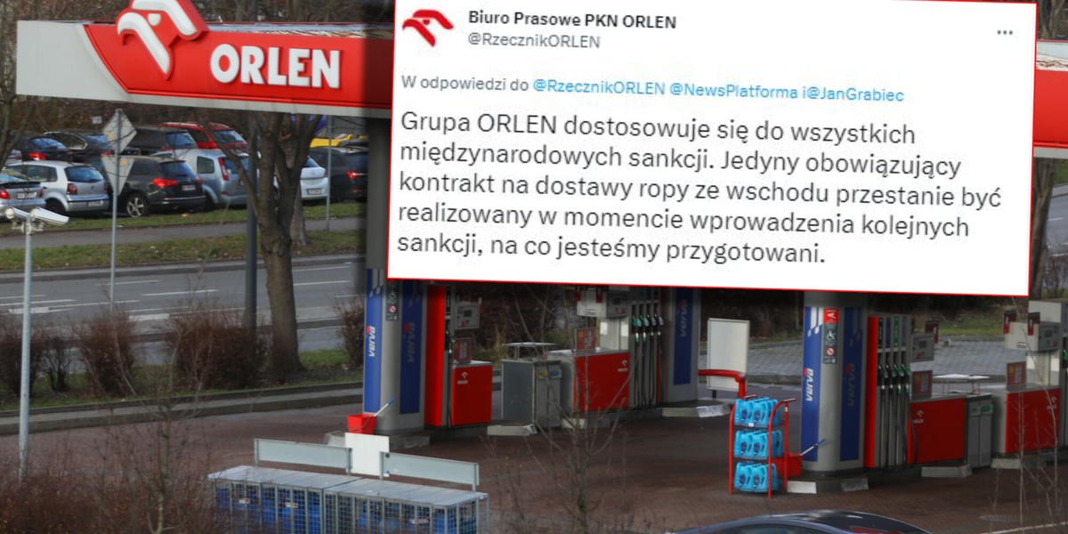 Biuro prasowe Orlenu odniosło się do wypowiedzi posła PO Jana Grabca