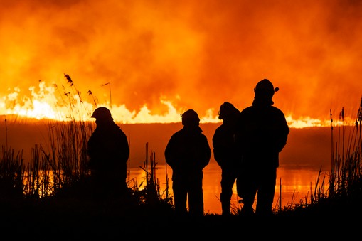 Pożar w Biebrzańskim Parku Narodowym