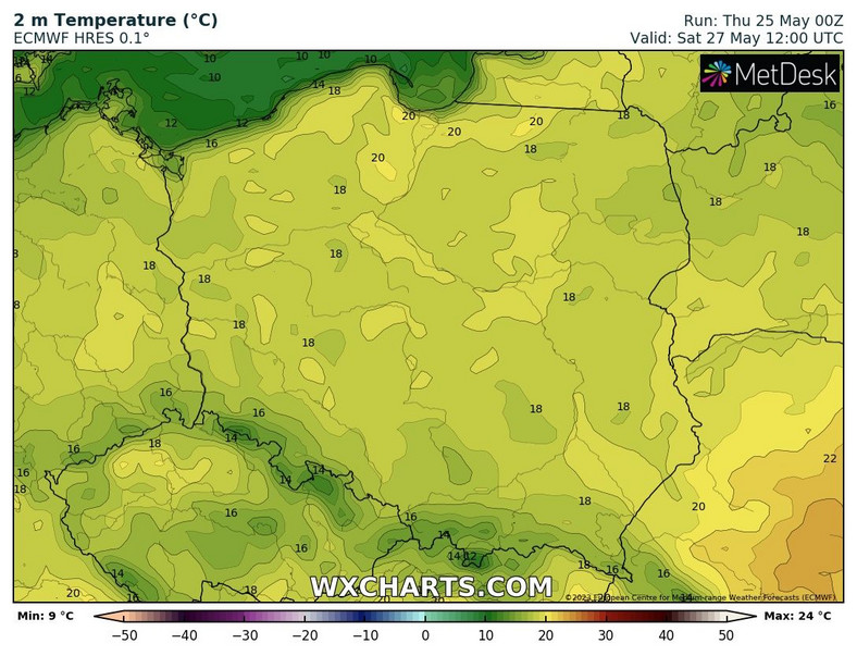 Niedługo czeka nas nieznaczne ochłodzenie. Nawet w dzień może być mniej niż 20 st. C