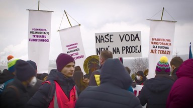 Gorąca atmosfera wokół kopalni Turów. "Zjeżdżać stąd, co oni mają do gadania?"