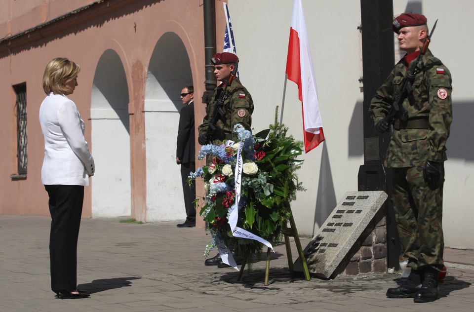 KRAKÓW USA HILLARY CLINTON KRZYŻ KATYŃSKI