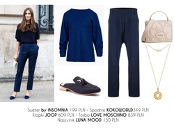 Wiosennie modna kobieta pracująca. Biurowe STYLIZACJE z pieprzykiem