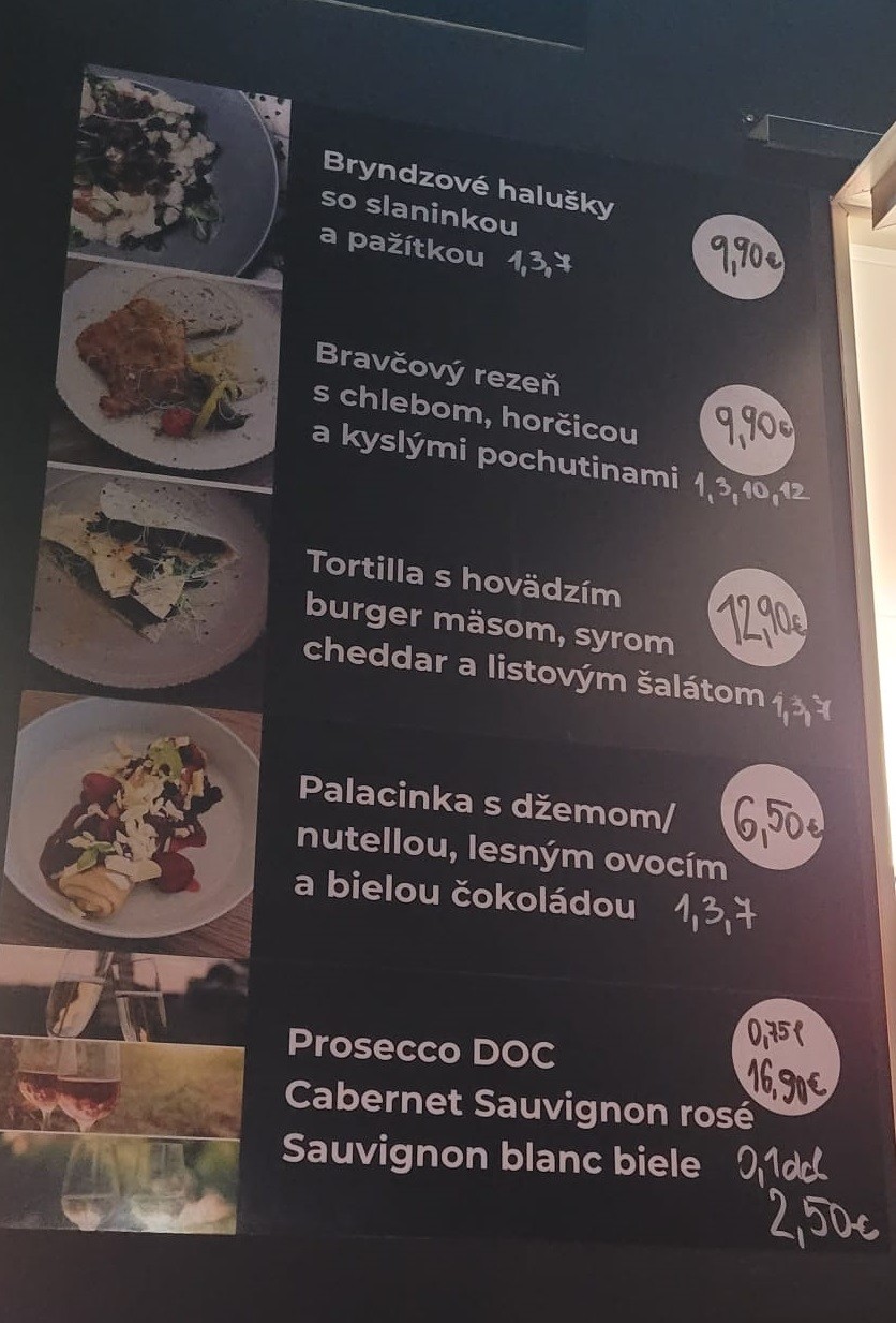Čitateľka Katka odfotila ceny jedál na Pohode.