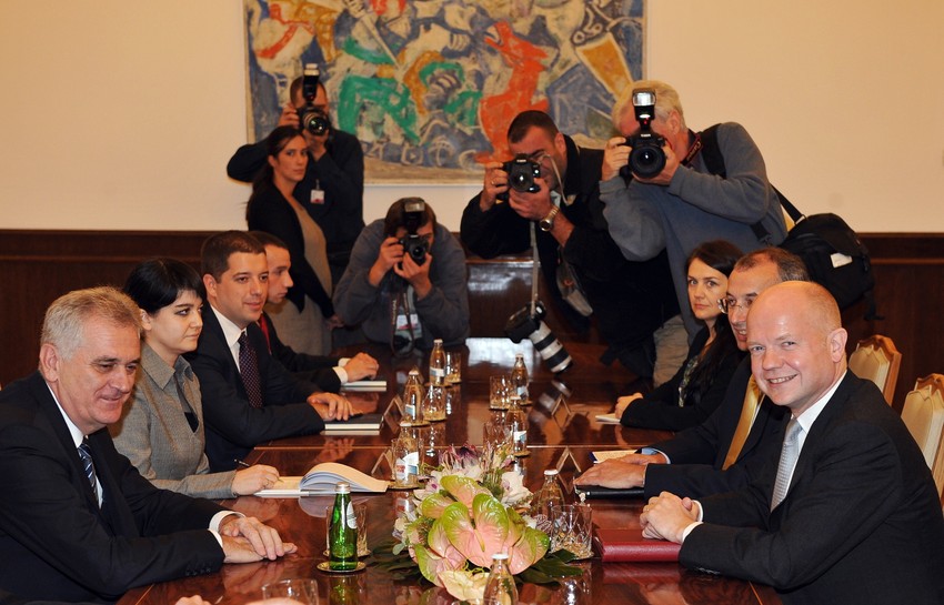 Vilijam Hejg i Tomislav Nikolić sa saradnicima