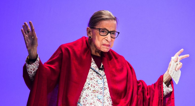 Supreme Court Justice Ruth Bader Ginsburg in October 2019.