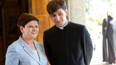 Tymoteusz Szydło i Beata Szydło